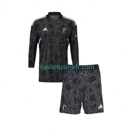 Maillot de Foot Belgique Gardien Domicile Coupe du monde 2022 Manches Longues - Enfant